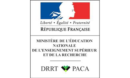 Logo DRRT - Délégation régionale à la recherche et à la technologie - Provence-Alpes-Côte d'Azur 